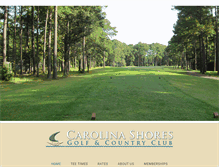 Tablet Screenshot of golfcarolinashores.com